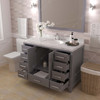 Virtu USA GS-50048-CMRO-GR-002 Caroline Avenue 48" Bath Vanity in Gray with Cultured Marble Quartz Top and Sink