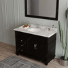 Virtu USA MS-2648-CMRO-ES-NM Victoria 48" Bath Vanity in Espresso with Cultured Marble Quartz Top and Sink