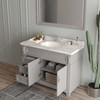 Virtu USA MS-2648-CMRO-GR Victoria 48" Single Bath Vanity in Gray with Cultured Marble Quartz Top and Sink