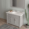 Virtu USA MS-2648-CMRO-GR-001 Victoria 48" Single Bath Vanity in Gray with Cultured Marble Quartz Top and Sink