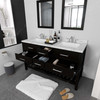 Virtu USA MD-2260-CMSQ-ES-002 Caroline Estate 60" Bath Vanity in Espresso with Cultured Marble Quartz Top