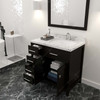 Virtu USA MS-2136L-CMSQ-ES-002 Caroline Parkway 36" Bath Vanity in Espresso with Cultured Marble Quartz Top