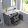 Virtu USA MS-2048-CMSQ-CG-001 Caroline 48" Bath Vanity in Cashmere Gray with Cultured Marble Quartz Top