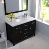 Virtu USA MS-2048-CMRO-ES-001 Caroline 48" Bath Vanity in Espresso with Cultured Marble Quartz Top and Sink