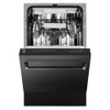 ZLINE 18" Tallac Series 3rd Rack Top Control Dishwasher in Black Stainless Steel with Stainless Steel Tub, 51dBa - DWV-BS-18