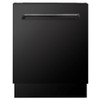 ZLINE 24" Tallac Series 3rd Rack Tall Tub Dishwasher in Black Stainless Steel with Stainless Steel Tub, 51dBa - DWV-BS-24