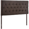 Modway Clique Queen Upholstered Fabric Headboard MOD-5202-DBR Dark Brown