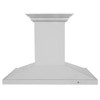 ZLINE 36" Ducted Vent Island Mount Range Hood in Stainless Steel with Built-in CrownSound Bluetooth Speakers GL2iCRN-BT-36