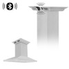 ZLINE 36" Ducted Vent Island Mount Range Hood in Stainless Steel with Built-in CrownSound Bluetooth Speakers GL2iCRN-BT-36