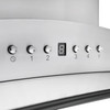 ZLINE 30" Ducted Vent Island Mount Range Hood in Stainless Steel with Built-in CrownSound Bluetooth Speakers GL9iCRN-BT-30