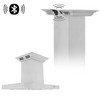 ZLINE 30" Ducted Vent Island Mount Range Hood in Stainless Steel with Built-in CrownSound Bluetooth Speakers KE2iCRN-BT-30