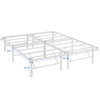 Modway Horizon Full Stainless Steel Bed Frame MOD-5428-WHI White