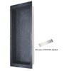 Dawn® Stainless Steel Sand Coated Shower Niche with One Stainless Steel Support Plate NI421403