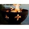 Fire Pit Art Fleur de Lis Fire Pit