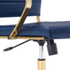 Modway EEI-3417-GLD-NAV Jive Gold Stainless Steel Highback Office Chair - Gold/Navy