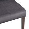 Modway EEI-4186-CAP-GRY Prosper 7 Piece Upholstered Velvet Dining Set - Cappuccino Gray