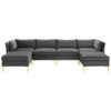 Modway EEI-4272 Ardent 6-Piece Performance Velvet Sectional Sofa