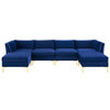 Modway EEI-4272 Ardent 6-Piece Performance Velvet Sectional Sofa