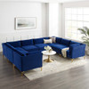 Modway EEI-4279 Ardent 8-Piece Performance Velvet Sectional Sofa