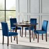 Modway EEI-4291-CAP Prosper 5 Piece Upholstered Velvet Dining Set