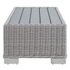 Modway EEI-4357-LGR Conway Sunbrella® Outdoor Patio Wicker Rattan 5-Piece Sectional Sofa Set
