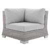 Modway EEI-4360-LGR Conway Sunbrella® Outdoor Patio Wicker Rattan 9-Piece Sectional Sofa Set