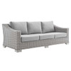 Modway EEI-4361-LGR Conway Sunbrella® Outdoor Patio Wicker Rattan 5-Piece Furniture Set