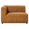 Modway EEI-4397-TAN Bartlett Vegan Leather Left-Arm Chair - Tan