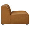 Modway EEI-4399-TAN Bartlett Vegan Leather Armless Chair - Tan