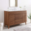 Modway EEI-4439-WAL-WHI Render 48" Single Sink Bathroom Vanity - Walnut/White