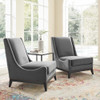 Modway EEI-4487 Confident Lounge Chair Upholstered Performance Velvet Set of 2