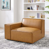 Modway EEI-4492-TAN Restore Left-Arm Vegan Leather Sectional Sofa Chair - Tan