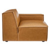 Modway EEI-4493-TAN Restore Right-Arm Vegan Leather Sectional Sofa Chair - Tan