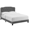 Modway Amelia Twin Performance Velvet Bed MOD-5862-GRY Gray