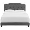 Modway Amelia Twin Performance Velvet Bed MOD-5862-GRY Gray