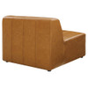 Modway EEI-4521-TAN Bartlett Vegan Leather 5-Piece Sectional Sofa - Tan