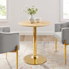 Modway EEI-4552-GLD-NAT Verne 28" Dining Table - Gold/Natural