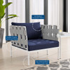 Modway EEI-4687-GRY-SET Harmony 3-Piece  Sunbrella® Outdoor Patio Aluminum Seating Set