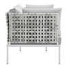 Modway EEI-4692-TAU-SET Harmony 5-Piece  Sunbrella® Basket Weave Outdoor Patio Aluminum Seating Set