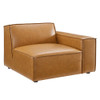 Modway EEI-4713-TAN Restore 6-Piece Vegan Leather Sectional Sofa - Tan