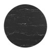 Modway EEI-4746-GLD-BLK Verne 28" Artificial Marble Dining Table - Gold/Black