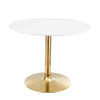 Modway EEI-4748-GLD-WHI Verne 40" Dining Table - Gold/White