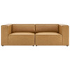 Modway EEI-4788 Mingle Vegan Leather 2-Piece Sectional Sofa Loveseat