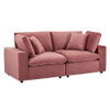 Modway EEI-4816 Commix Down Filled Overstuffed Performance Velvet Loveseat