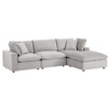 Modway EEI-4818 Commix Down Filled Overstuffed Performance Velvet 4-Piece Sectional Sofa