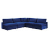 Modway EEI-4822 Commix Down Filled Overstuffed Performance Velvet 5-Piece Sectional Sofa
