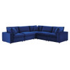 Modway EEI-4823 Commix Down Filled Overstuffed Performance Velvet 5-Piece Sectional Sofa
