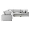 Modway EEI-4823 Commix Down Filled Overstuffed Performance Velvet 5-Piece Sectional Sofa