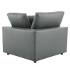 Modway EEI-4914 Commix Down Filled Overstuffed Vegan Leather 3-Seater Sofa