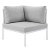 Modway EEI-4928-WHI-SET Harmony 6-Piece  Sunbrella® Outdoor Patio Aluminum Sectional Sofa Set
